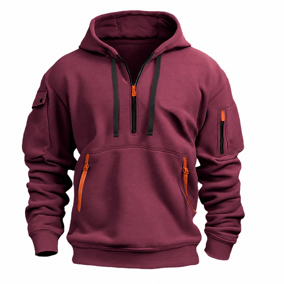 Men’s Oversized Slate Grey Pullover Hoodie