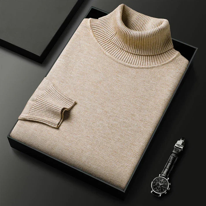 Men’s Ribbed Turtleneck Sweater