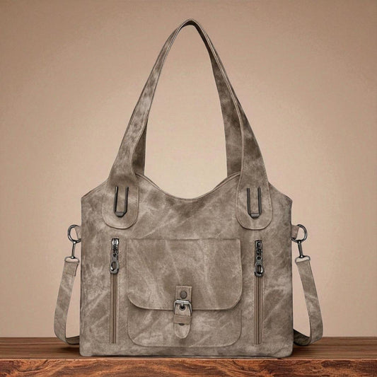 Women’s Khaki Detachable Strap Shoulder Bag
