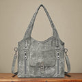 Women’s Gray Detachable Strap Shoulder Bag