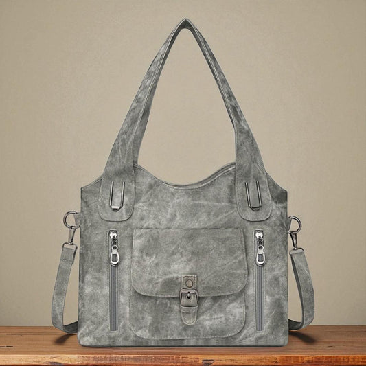 Women’s Gray Detachable Strap Shoulder Bag