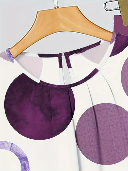 Courtney | Ensemble à pois violets