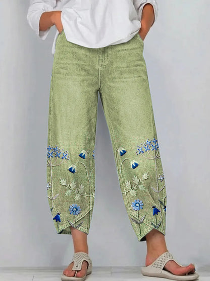 Mirabelle Denim Comfort Trousers