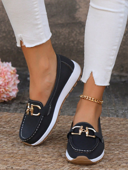 Scarlett - Chic Buckle Loafers