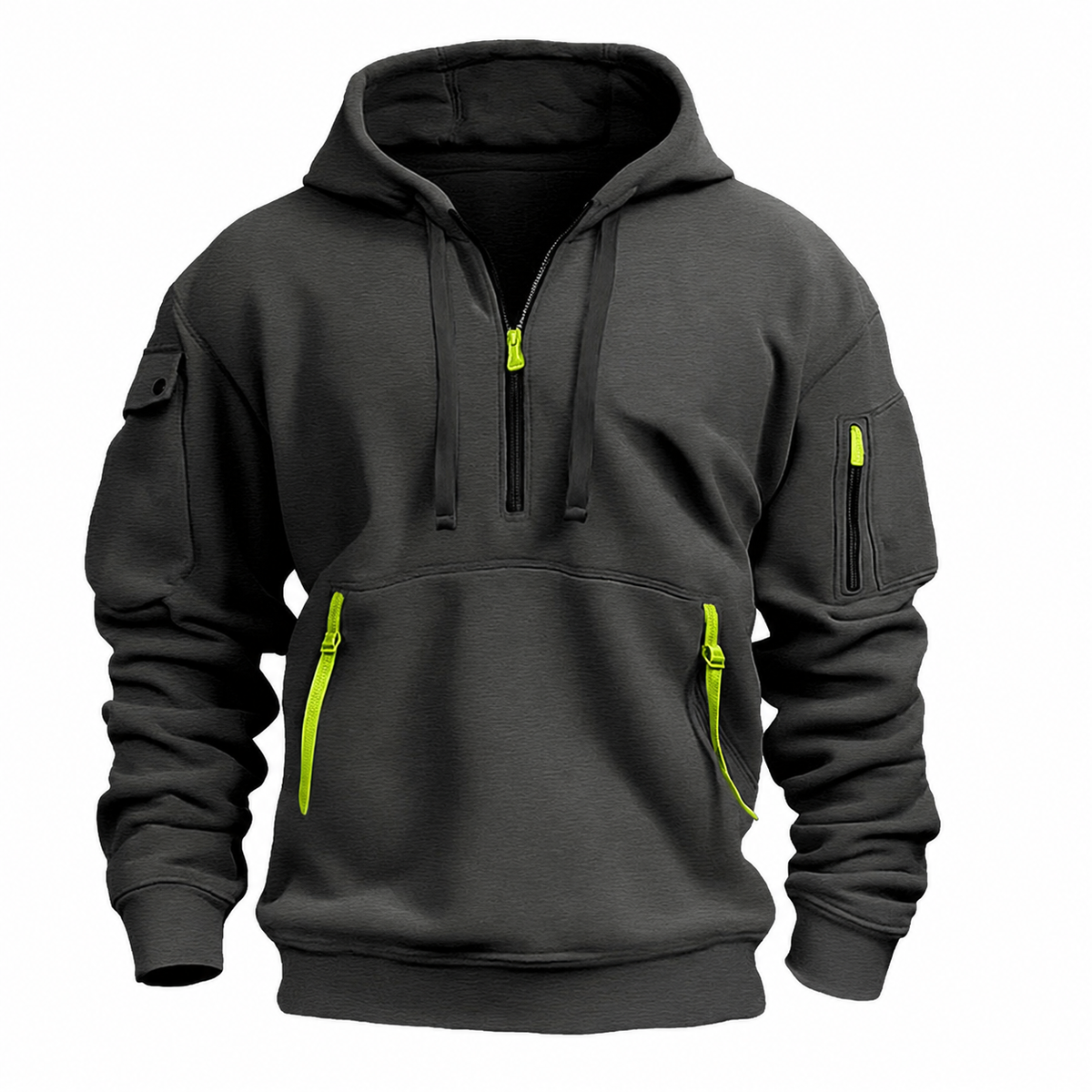 Men’s Oversized Slate Grey Pullover Hoodie