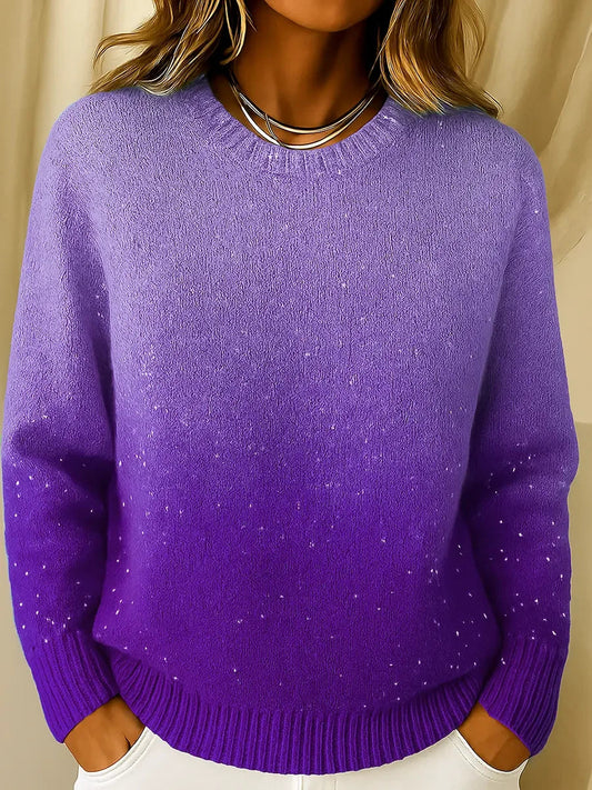 Women’s Soft Ombre Knit Pullover Sweater