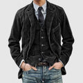 Men's Vintage Tailored Two Piece Blazer and Vest Set