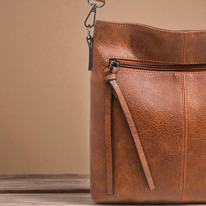 Zip Closure Crossbody Bag