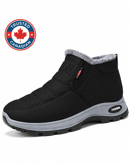 Sianna™ | Quilted Waterproof Slip-On Ankle Boots Black