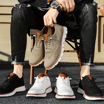 Men’s Breathable Lightweight Lace Up Sneakers