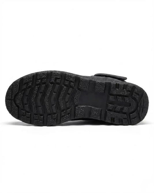 Women’s Quilted Hook-And-Loop Plush-Lined Snow Boots
