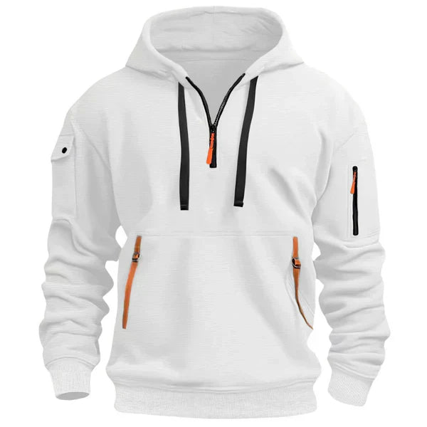 Men’s Oversized Slate Grey Pullover Hoodie