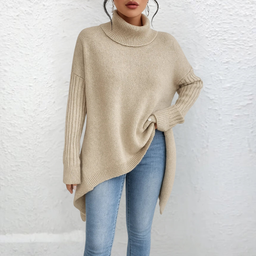 Women’s Casual Relaxed Fit Turtleneck Sweater