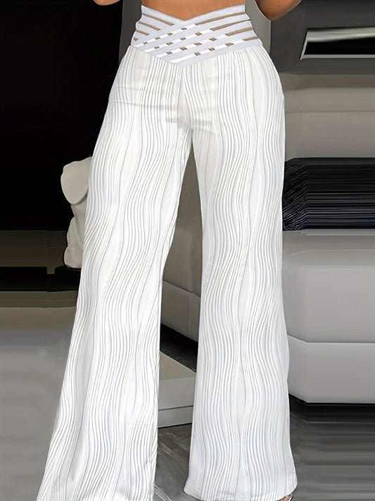 Emma | High Waist Crisscross Trousers