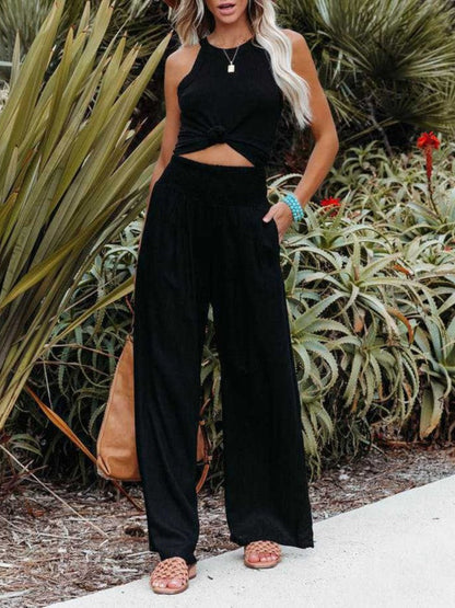 THALIORA – REMI WIDE-LEG LINEN TROUSERS