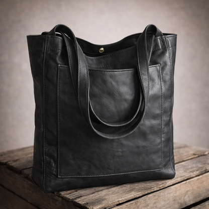 Women’s Black Multi-Compartment Handbag