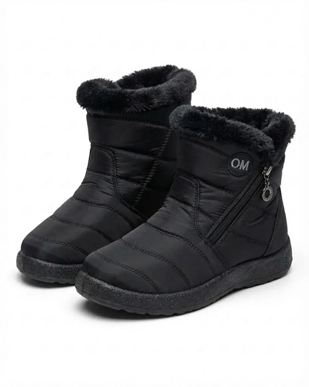 Women’s Quilted Fleece-Lined Zip Ankle Boots