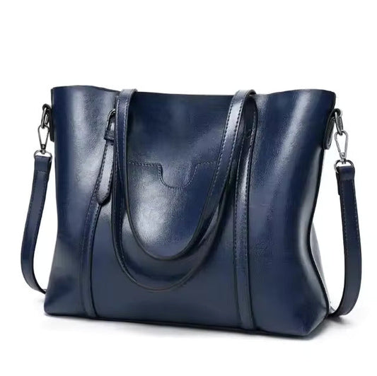 Women’s Blue Top Handle Shoulder Strap Tote Bag