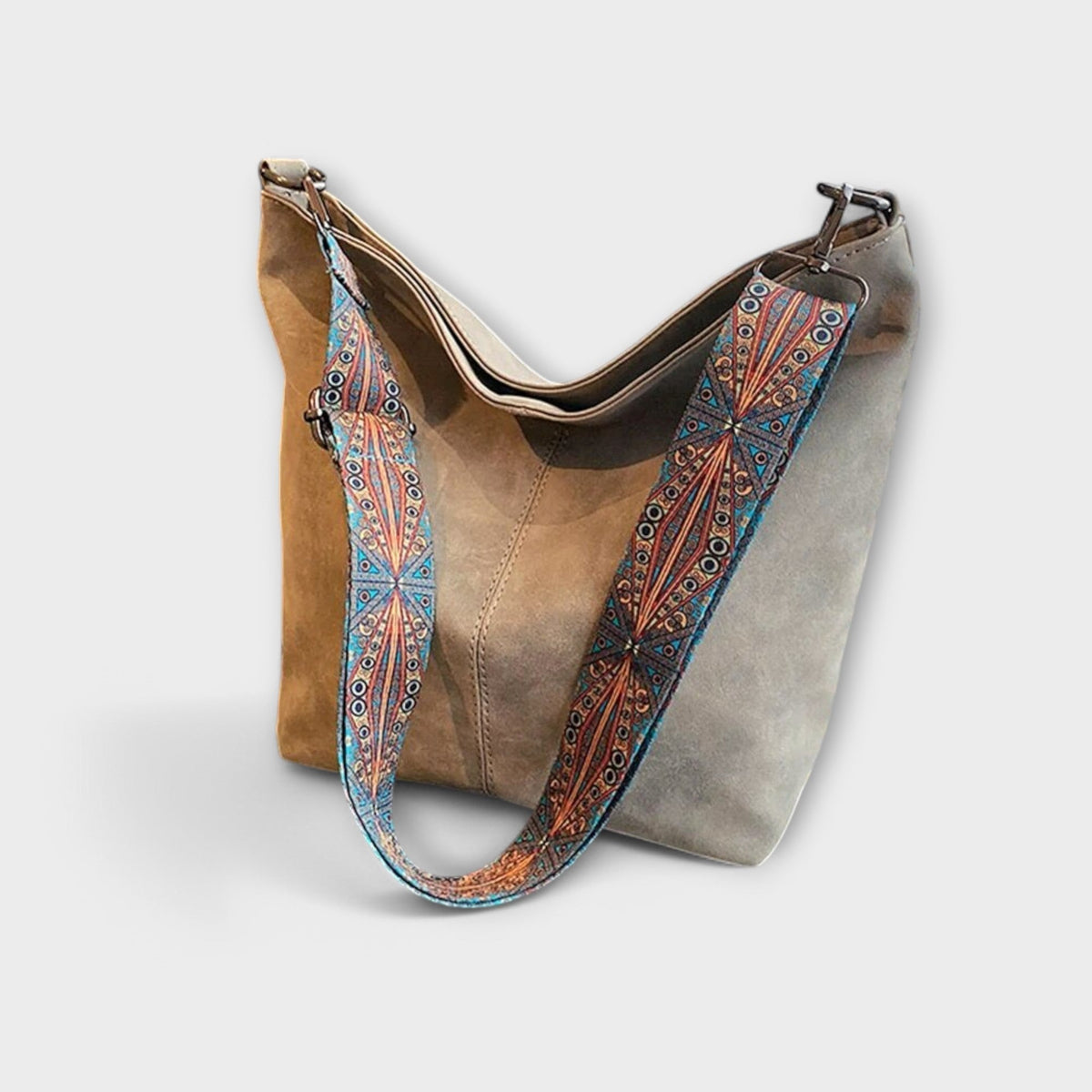 Women’s Vintage Khaki Top Handle Shoulder Bag