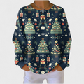 Women’s Christmas Tree Pattern Pullover Sweater