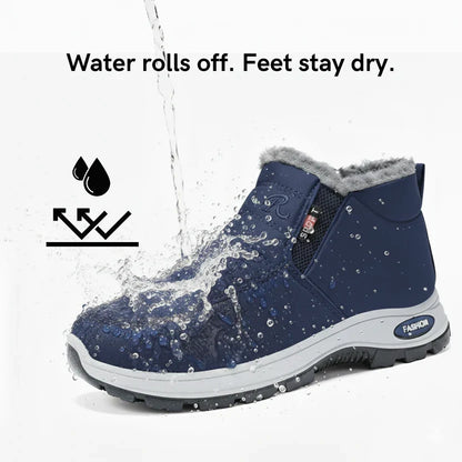 Sianna™ | Quilted Waterproof Slip-On Ankle Boots Blue