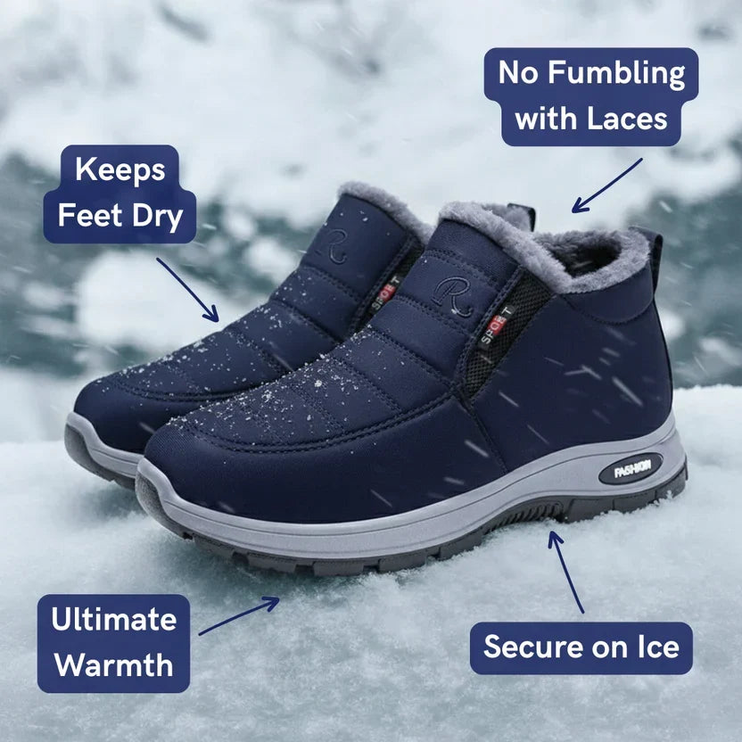 Sianna™ | Quilted Waterproof Slip-On Ankle Boots Blue