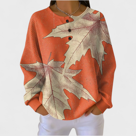 Women’s Floral Print Pullover Sweater