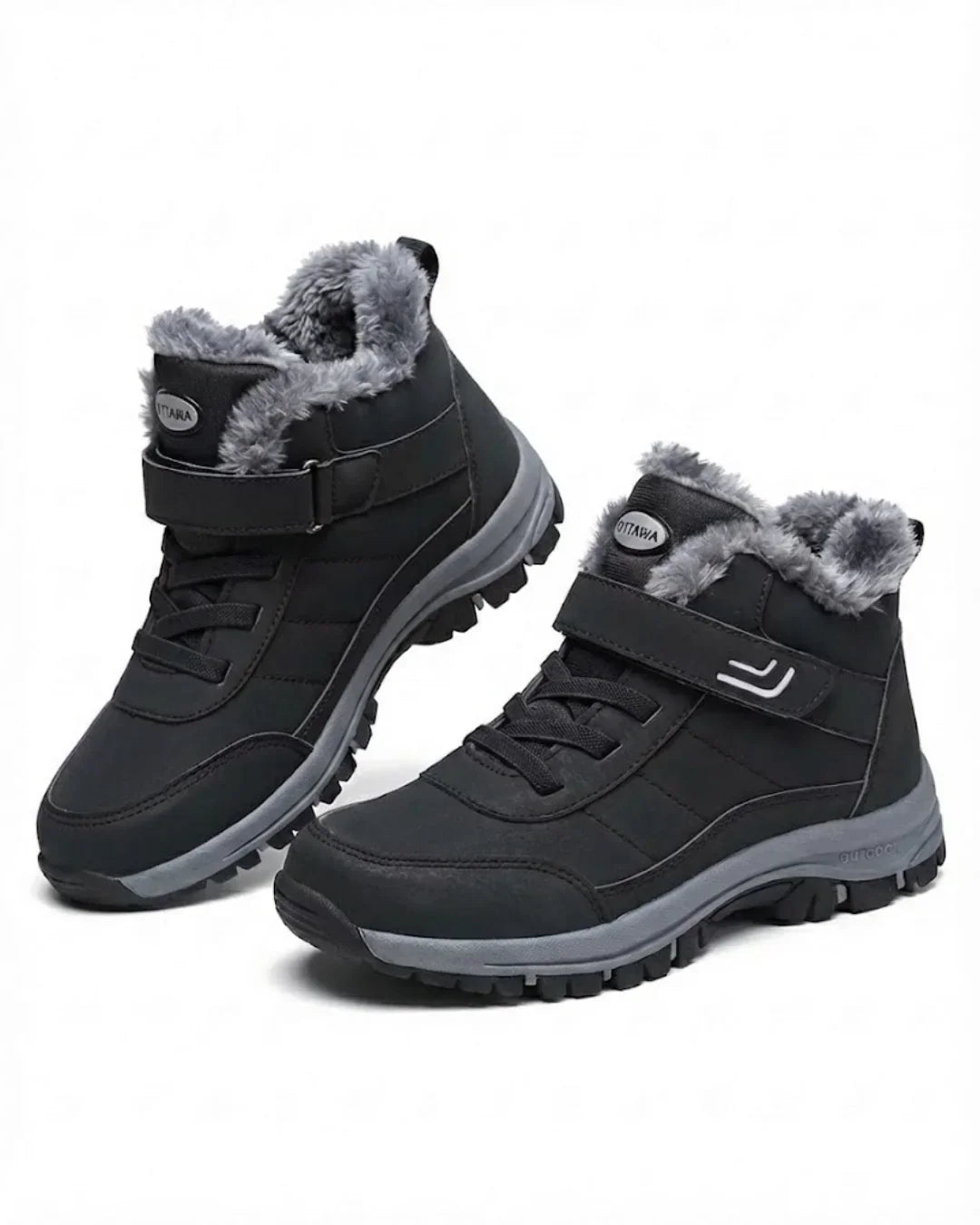 Women’s Plush-Lined Lace-Up Ankle Snow Boots