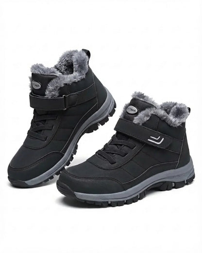Women’s Plush-Lined Lace-Up Ankle Snow Boots