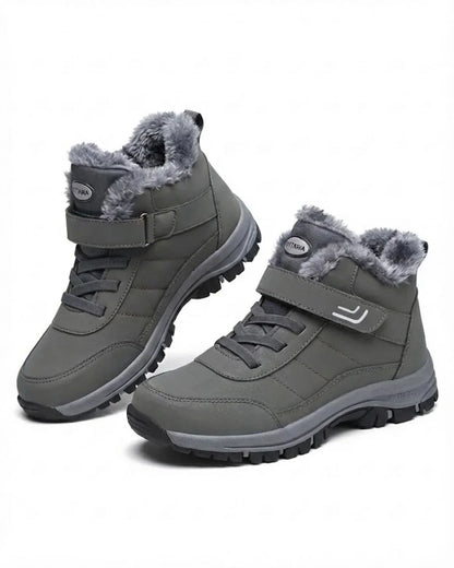 Women’s Plush-Lined Lace-Up Ankle Snow Boots