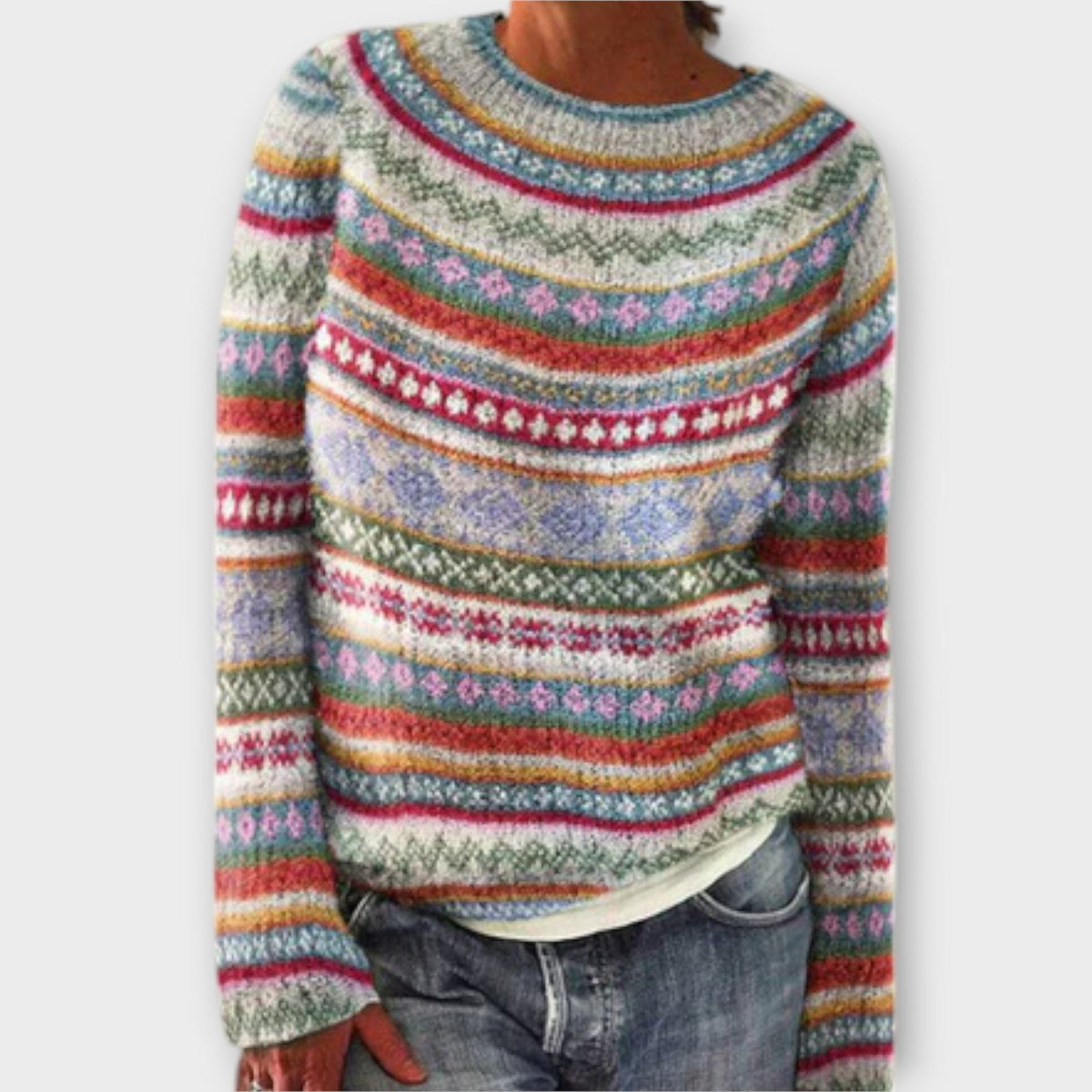 Women’s Cozy Long Sleeve Pullover Sweater