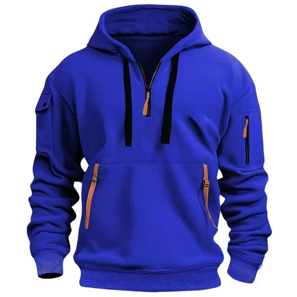 Men’s Oversized Slate Grey Pullover Hoodie