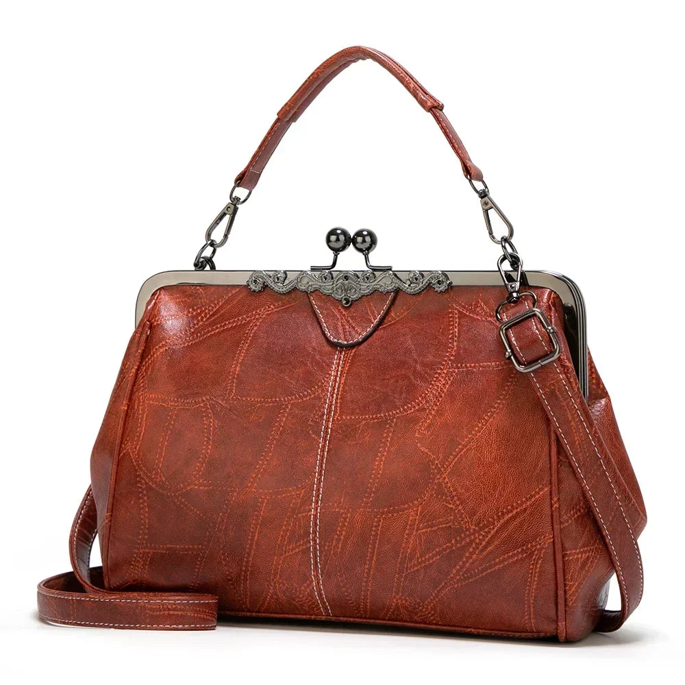 Women’s Green Flap Magnetic Closure Handbag