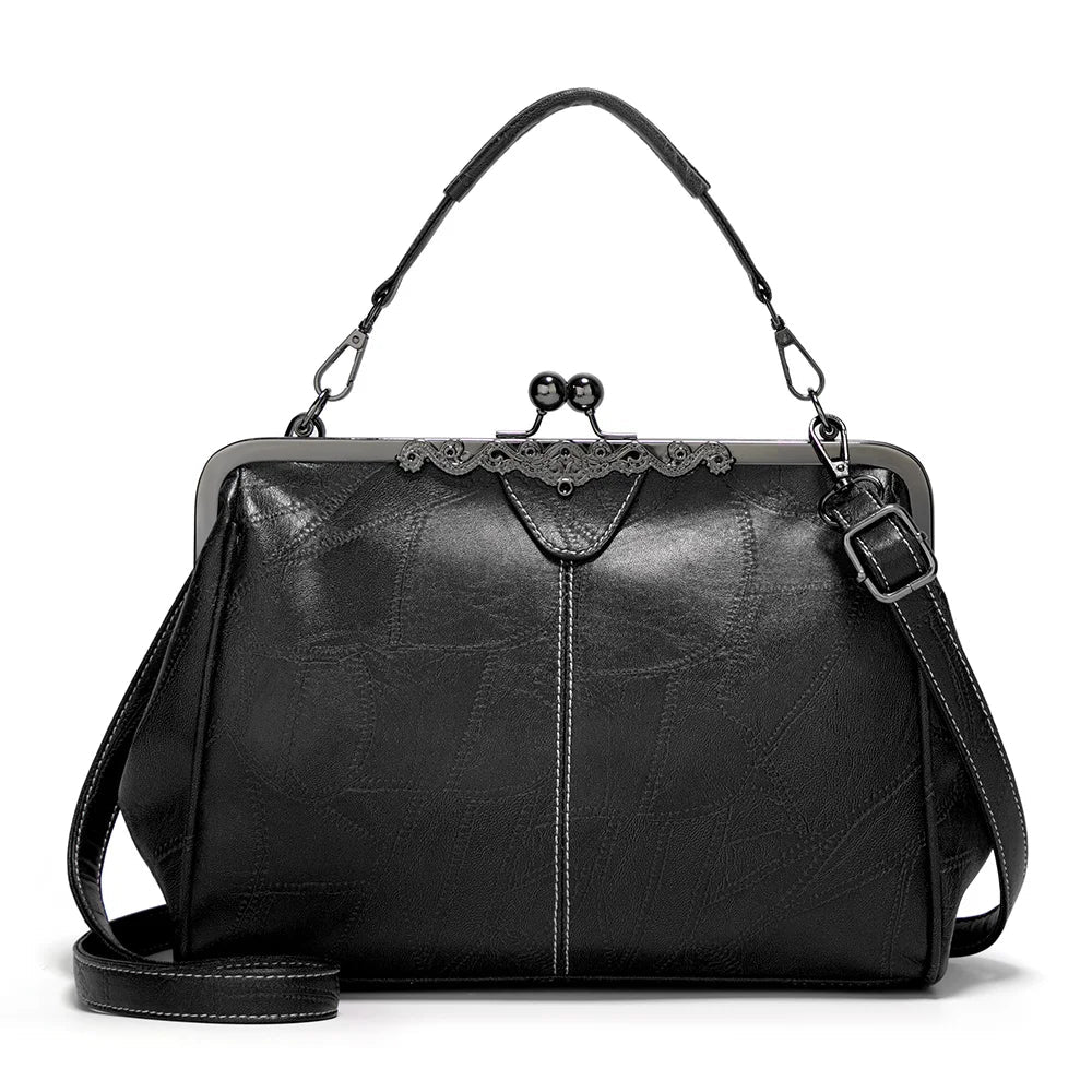 Women’s Green Flap Magnetic Closure Handbag