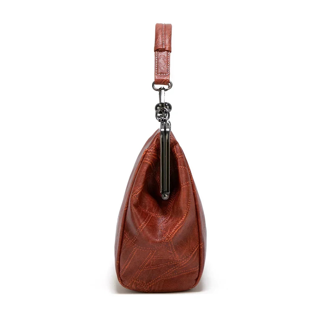 Women’s Green Flap Magnetic Closure Handbag