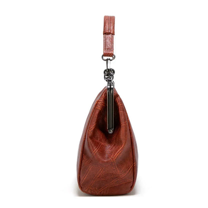 Women’s Green Flap Magnetic Closure Handbag