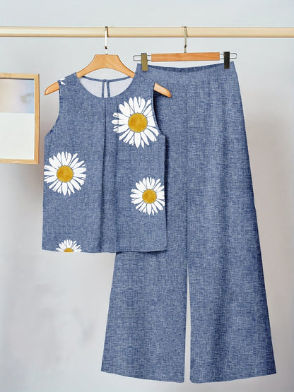 Kaitlyn | Daisy Flower Two-Piece Set