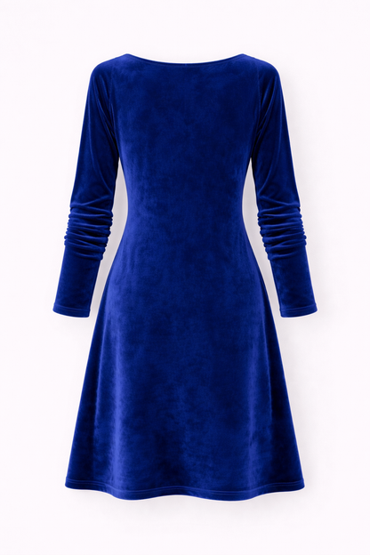 Isabella | Velvet Drape Dress