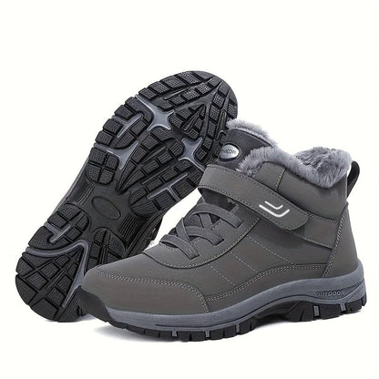 Women’s Plush-Lined Lace-Up Ankle Snow Boots