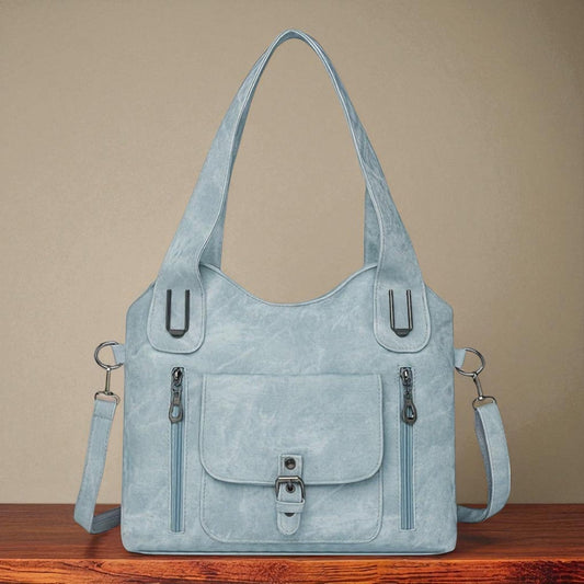 Women’s Light Blue Detachable Strap Shoulder Bag