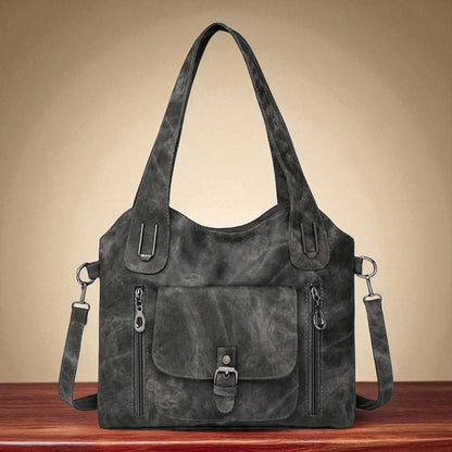 Women’s Black Shoulder Bag With Removable Strap