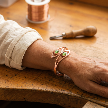 Bracelet en cuivre Frond