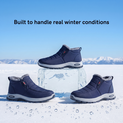 Sianna™ | Quilted Waterproof Slip-On Ankle Boots Blue
