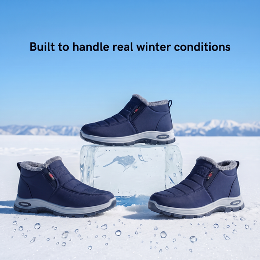 Sianna™ | Quilted Waterproof Slip-On Ankle Boots Blue
