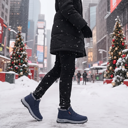 Sianna™ | Quilted Waterproof Slip-On Ankle Boots Blue