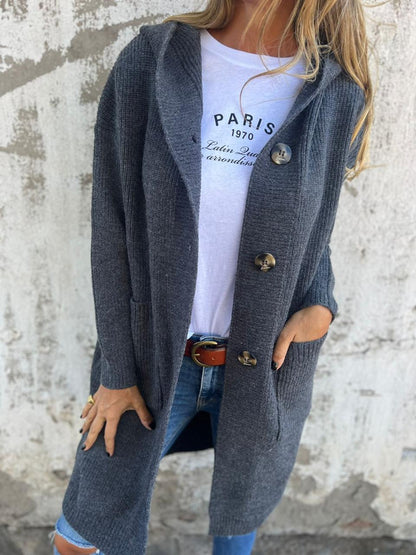 Women’s Longline Knit Open Front Cardigan