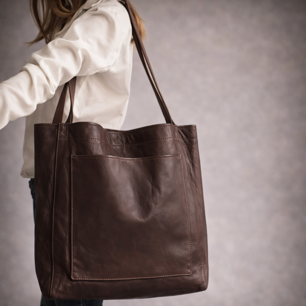 Women’s Dark Brown Multi Compartment Handbag