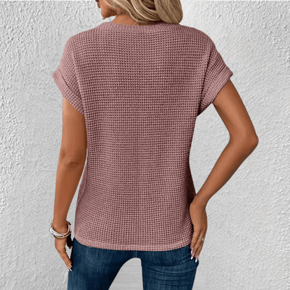 Luna | Tummy Tucking Waffle-knit top
