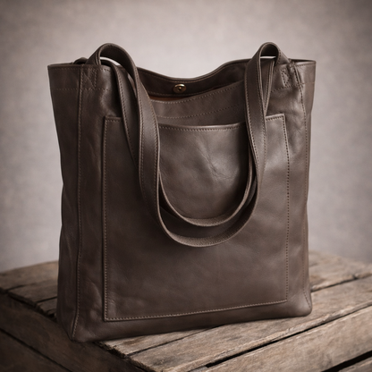Women’s Dark Brown Multi Compartment Handbag