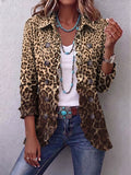 Navara™ | Ruffled Leopard Print Jacket